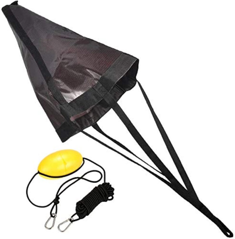 MOOCY Sea Anchor Drift Sock,24â€/32â€/42â€ Parachute Drift Anchor with Harness Buoy for Marine Boat/Yacht/Jet Ski/Inflatable/Power Boat/Sail Boat - Image 1